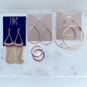 BUNDLE four Pair earring bundle.